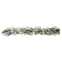 Wholesale ✔️ Haute Décor 6ft. Pre-Lit LED Snowfall Creek Garland by Haute Decor ⌛