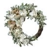 Hot Sale ❤️ Haute Decor 22" Cream Crescent Hydrangea Wreath ✨