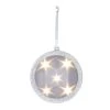 Hot Sale 🎉 Haute Decor 4.5" Silver Lighted Holographic 🎄 Christmas Ornament 🛒