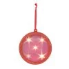 Coupon 🛒 Haute Decor 4.5" Red Lighted Holographic 🎅 Christmas Ornament 👏