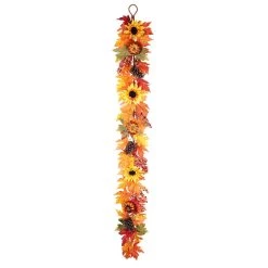 Outlet 👏 6ft. Sunflower Garland by Haute Decor 😀