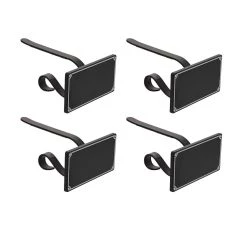 Outlet 🔔 Original MantleClip® With Black Chalkboard Icons, 4ct. by Haute Decor 🔔