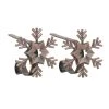 Best Pirce 🧨 Original MantleClip® Oil-Rubbed Bronze Snowflake Icons Stocking Holders, 2ct. by Haute Decor 🔔