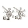 Hot Sale 😉 Original MantleClip® Silver Snowflake Icons Stocking Holders, 2ct. by Haute Decor 🔥