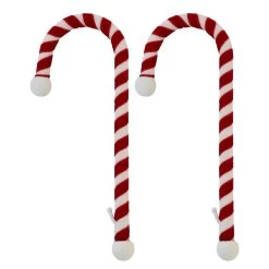 Cheap ⌛ Haute Decor Velvet 🍬 Candy Cane Stocking Holder, 2ct. 👍