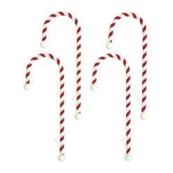 Best Sale 🔥 Haute Decor Classic 🍬 Candy Cane Stocking Holders, 4ct. 👍