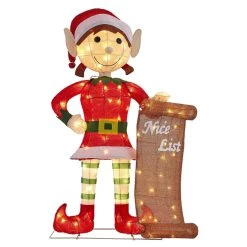 Top 10 😀 Haute Decor 3.5ft. LED 🎄 Christmas Girl Elf Outdoor Décor 😉