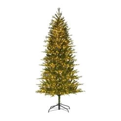 Hot Sale 🥰 Haute Decor 7ft. Pre-Lit Asheville Artificial ❄ Christmas Tree, Warm White LED Lights ✔️