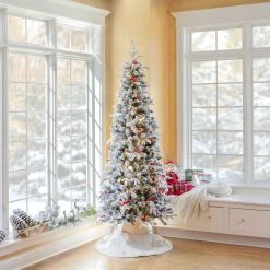 Buy 🌟 Haute Decor 7ft. Pre-Lit Lexington Fir Artificial 🔔 Christmas Tree, Warm White LED Lights 😀 -Haute Decor Sales Store D349517S 3