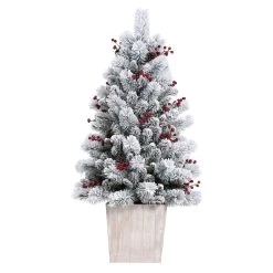 Best Sale β Haute Decor 4ft. Pre-lit Frosted Ashcroft Fir Potted Tree π 5 Best Sale β Haute Decor 4ft. Pre-lit Frosted Ashcroft Fir Potted Tree π -Haute Decor Sales Store D349523S 2