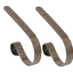 Brand new 👍 Original MantleClip® Holly Embossed Oil-Rubbed Bronze Stocking Holders, 2ct. by Haute Decor 🔔