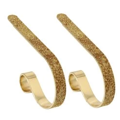 Discount 👍 Original MantleClip® Gold Glitter Stocking Holders, 2ct. by Haute Decor 👏