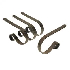 Hot Sale ✔️ Original MantleClip® Holly Embossed Antique Brass Stocking Holders, 4ct. by Haute Decor 🧨