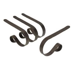 New ⌛ Original MantleClip® Holly Embossed Pewter Stocking Holders, 4ct. by Haute Decor 😀