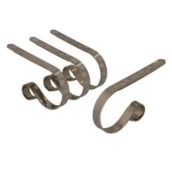 Best deal 🔔 Original MantleClip® Silver with White Snowflakes Stocking Holders, 4ct. by Haute Decor 🎁