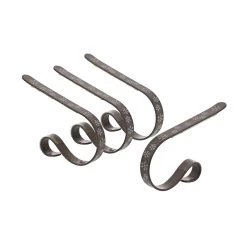 Budget 🎉 Original MantleClip® Taupe with White Snowflakes Stocking Holders, 4ct. by Haute Decor 🧨