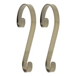 Cheapest 🔔 Haute Decor Stocking Scroll® Antique Brass Stocking Holders, 2ct. 🌟