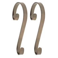 Flash Sale 🔔 Haute Decor Stocking Scroll® Oil-Rubbed Bronze Stocking Holders, 2ct. 🌟