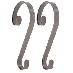 Best reviews of 😍 Haute Decor Stocking Scroll® Brushed Nickel Stocking Holders, 2ct. ✨
