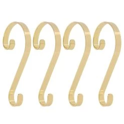 Flash Sale 👏 Haute Decor Stocking Scroll® Brass Stocking Holders, 4ct. 🔥