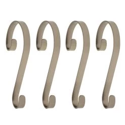 Best Sale 🎉 Haute Decor Stocking Scroll® Pewter Stocking Holders, 4ct. ⭐
