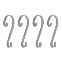 Deals 🛒 Haute Decor Stocking Scroll® Galvanized Stocking Holders, 4ct. 🌟