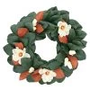 Budget 🛒 24" Magnolia Wreath by Haute Decor 🎁