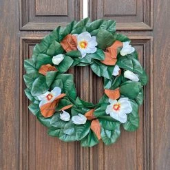 Budget 🛒 24" Magnolia Wreath by Haute Decor 🎁 -Haute Decor Sales Store D623448S 3