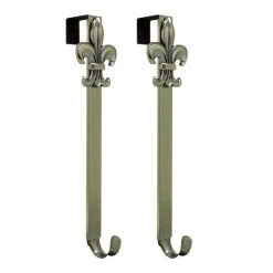 Promo ✨ Haute Decor Fleur De Lis Adjustable Wreath Hangers, 2ct. 🛒 -Haute Decor Sales Store D649284S 1 1