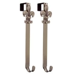 Promo ✨ Haute Decor Fleur De Lis Adjustable Wreath Hangers, 2ct. 🛒 -Haute Decor Sales Store D649292S 1