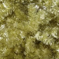 Best deal 🛒 5ft. Pre-Lit Champagne Gold Tinsel Artificial 🎄 Christmas Tree, Warm White LED Lights by Haute Decor 🔔 -Haute Decor Sales Store D655066S 3