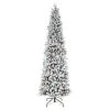 Wholesale 🎉 9ft. Pre-Lit Flocked Lexington Artificial Fir 🎄 Christmas Tree, Warm White LED Lights by Haute Decor ⌛