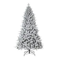 Flash Sale 🔥 7.5ft. Pre-Lit Flocked Churchill Fir Artificial 🔔 Christmas Tree , Color Changing LED Lights by Haute Decor ⌛ -Haute Decor Sales Store D655073S 3