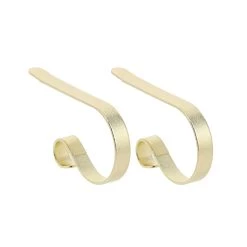 Buy 🔔 Original MantleClip® Glimmer Gold Stocking Holders, 2ct. by Haute Decor ❤️
