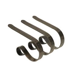 Buy 🔔 Original MantleClip® Holly Antique Brass Stocking Holders, 3ct. by Haute Decor 👍