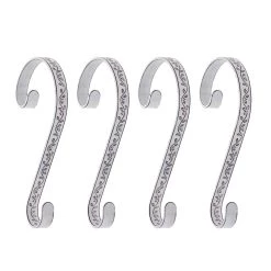 Promo 🔥 Haute Decor Stocking Scrolls® Holly Whitewashed Stocking Holders, 4ct. ✨