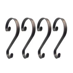 Promo 🔥 Haute Decor Stocking Scrolls® Weathered Bronze Stocking Holders, 4ct. 🎉