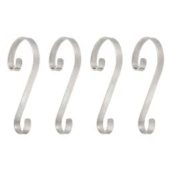 Brand new ⭐ Haute Decor Stocking Scrolls® Glimmer Silver Stocking Holders, 4ct. 🎁