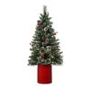 Cheapest 😉 Haute Decor 4ft. Pre-Lit First Shimmering Frosted Pine Artificial 🎄 Christmas Tree in Metal Pot, Warm White LED Lights 🔥
