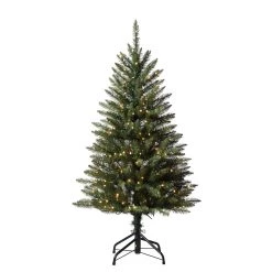 Buy 🎉 Haute Decor 4ft. Pre-Lit Dumont Fir Artificial 🎄 Christmas Tree, Warm White LED Lights ❤️